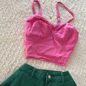 Japna Pink Crop Top